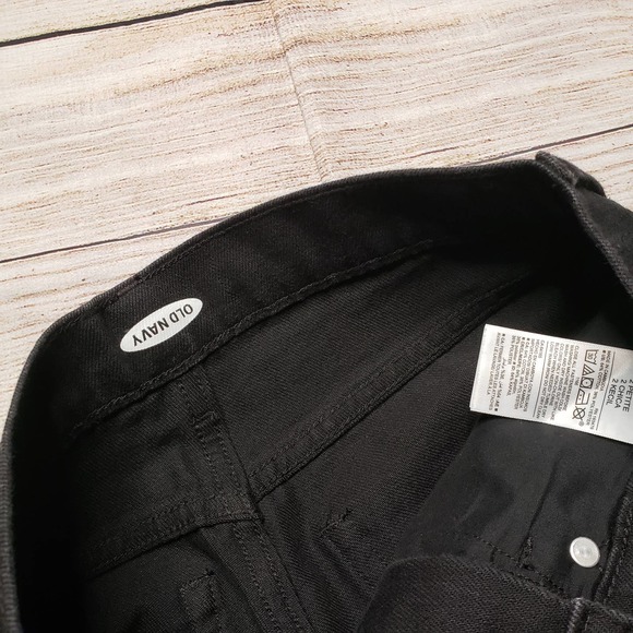 OLD NAVY distressed button fly black jeans 2p - Picture 5 of 8